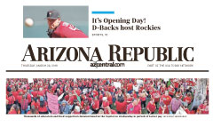 Arizona Republic newspaper front page