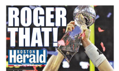 Boston Herald newspaper front page