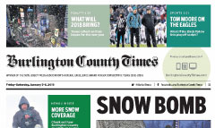 Burlington County Times newspaper front page