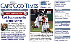 Cape Cod Times newspaper front page