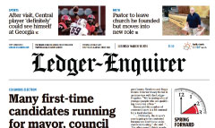Columbus Ledger-Enquirer newspaper front page
