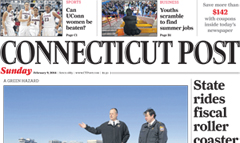 Connecticut Post newspaper front page