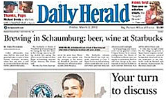 Daily Herald - Chicagoland newspaper front page