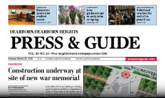 Dearborn Press & Guide newspaper front page