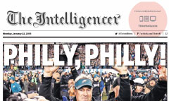 The Intelligencer newspaper front page