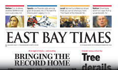 East Bay Times newspaper front page