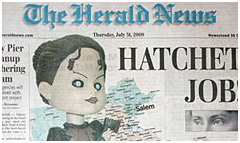 Fall River Herald News newspaper front page