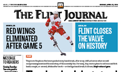 Flint Journal newspaper front page