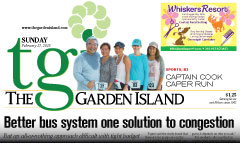 Garden Island newspaper front page