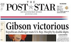 The Post Star newspaper front page
