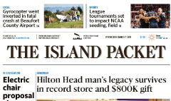 Hilton Head Island Packet newspaper front page