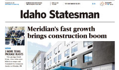 Idaho Statesman newspaper front page