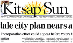 Kitsap Sun newspaper front page
