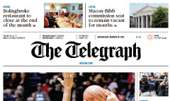Macon Telegraph newspaper front page