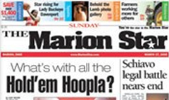 Marion Star newspaper front page