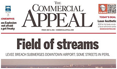 Memphis Commercial Appeal newspaper front page