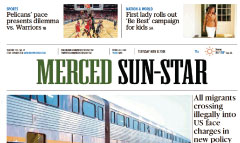 Merced Sun-Star newspaper front page