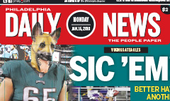 Philadelphia Daily News newspaper front page