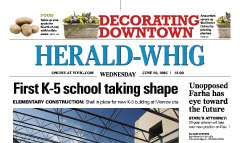 The Quincy Herald-Whig newspaper front page