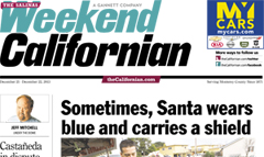 The Salinas Californian newspaper front page