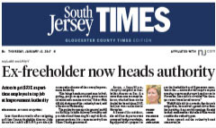 South Jersey Times newspaper front page