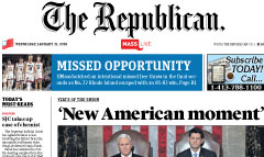 The Republican newspaper front page