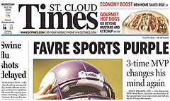 St. Cloud Times newspaper front page
