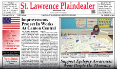 St. Lawrence Plaindealer newspaper front page