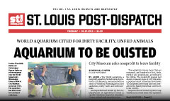 St. Louis Post-Dispatch newspaper front page
