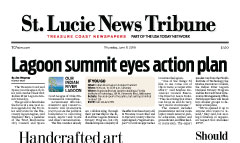 St. Lucie News Tribune newspaper front page