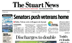The Stuart News newspaper front page