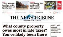 Tacoma News Tribune newspaper front page
