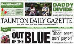 Taunton Daily Gazette newspaper front page