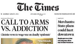 The Times of Trenton newspaper front page
