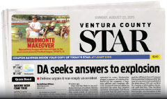 Ventura County Star newspaper front page
