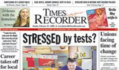 Zanesville times recorder newspaper front page