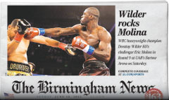 The Birmingham News newspaper front page