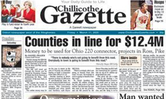 Chillicothe Gazette newspaper front page