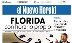 El Nuevo Herald newspaper front page