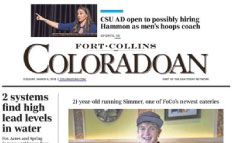 The Coloradoan newspaper front page