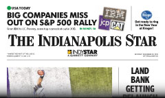 IndyStar newspaper front page