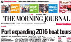 Lorain Morning Journal newspaper front page