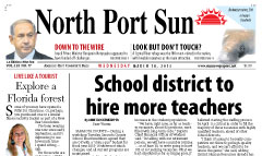North Port Sun newspaper front page