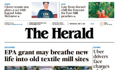 The Herald newspaper front page