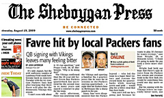 The Sheboygan Press newspaper front page