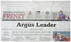 Sioux Falls Argus Leader newspaper front page