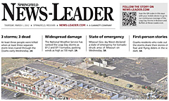 Springfield News-Leader newspaper front page