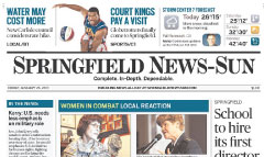 Springfield News-Sun newspaper front page