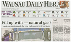 Wausau Daily Herald newspaper front page