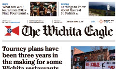 Wichita Eagle newspaper front page